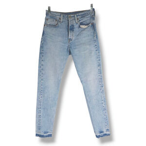 EUC Levi’s Premium 501 S High Rise Button Fly Skinny Jeans Sz. 27x29 Tango Light
